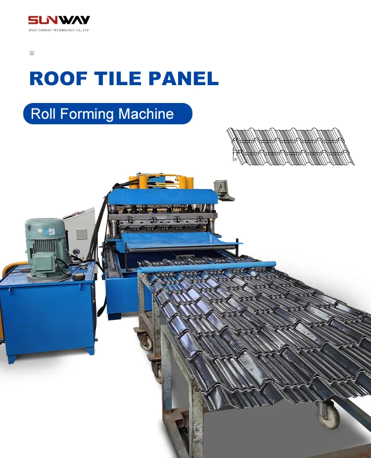 Roof Tile Panel Roll Forming Machine